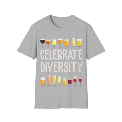 Funny Celebrate Diversity Craft Beer Drinking Weekend T-Shirt