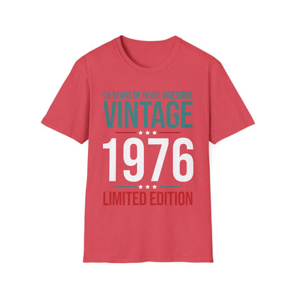 50 Year Old Gifts Vintage 1976 50 Years Awesome 50th Birthday T-Shirt