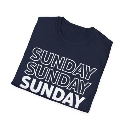 Sunday Funday Rainbow Fade Color Party T-Shirt