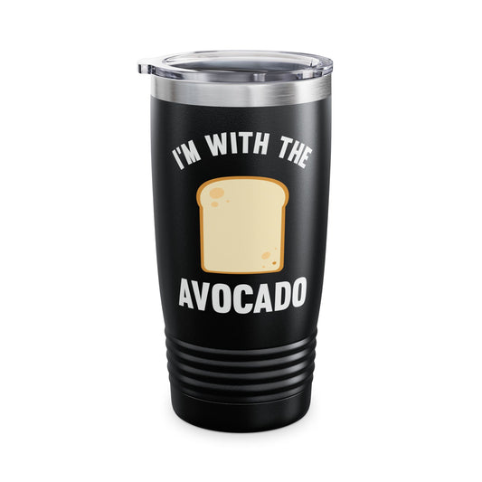 Funny I Am With The Avocado Halloween Costume Tumbler For Men Women