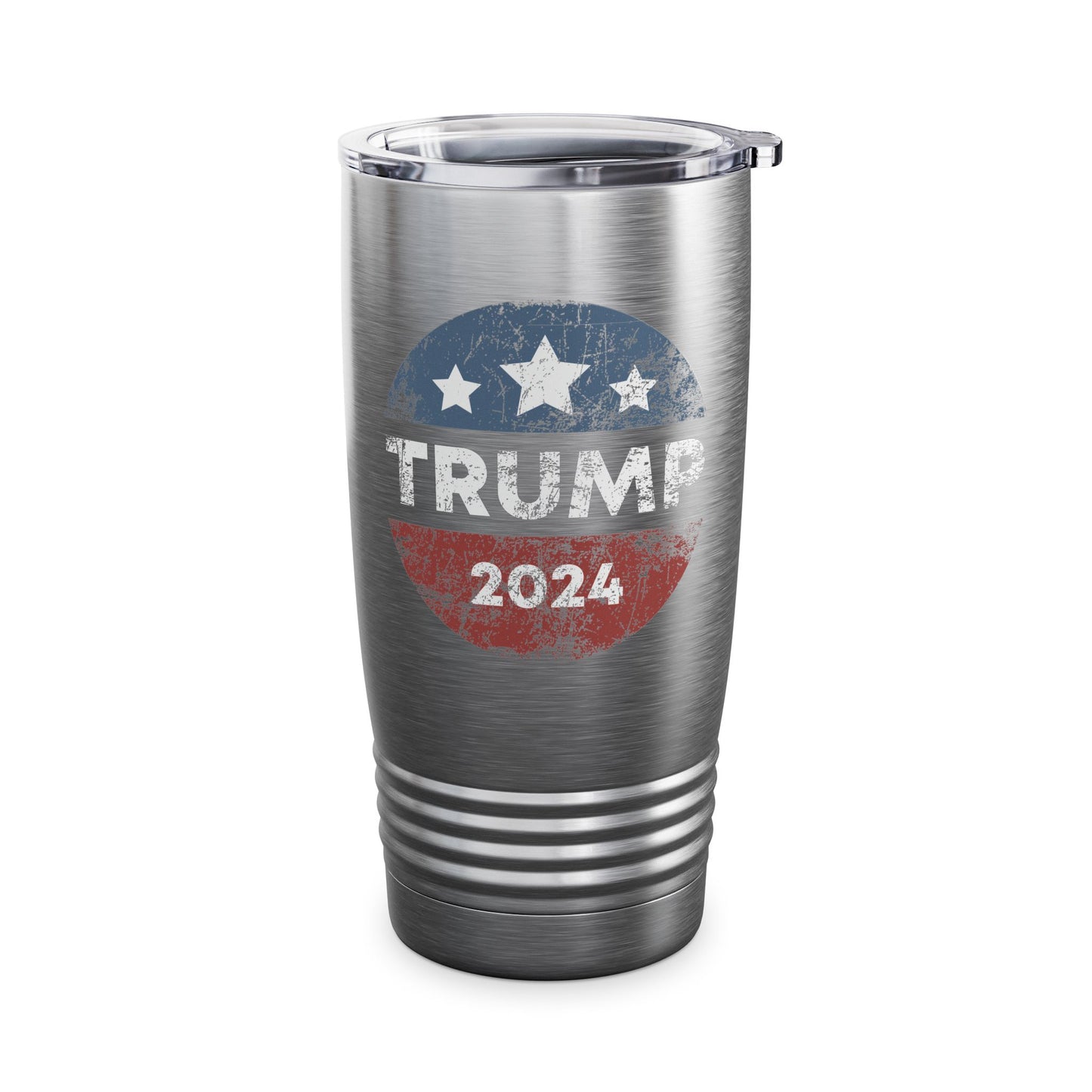 Trump 2024 Retro Campaign Button Re Elect President Trump Tumbler For Men Women Tumbler