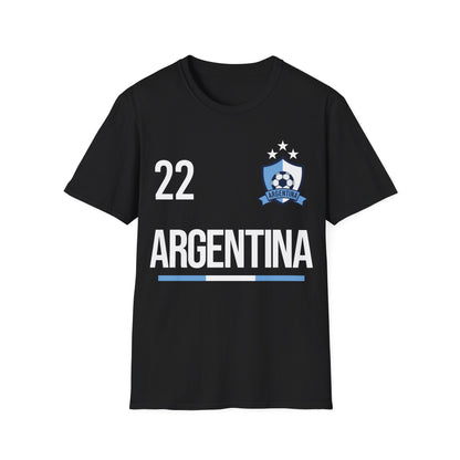 Argentina Soccer Tee Flag Football Champ 2022 Gift 2026 T-Shirt