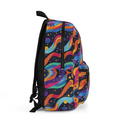 Planetary Parade Vibrant Pattern Backpacks For Men Women Kids School Travel, Capacity School Backpacks