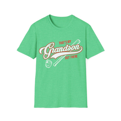 Thats My Grandson Out There Baseball Grandma Mothers Day Fathers Day T-Shirt