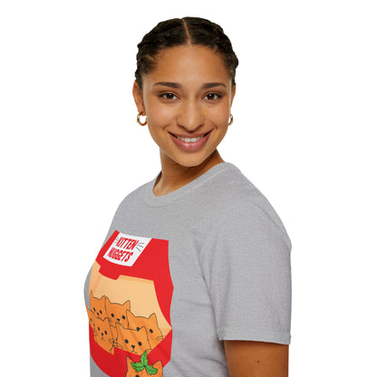 Funny Kitten Nuggets Food Pun Cat Lover Gift Chicken Nuggets T-Shirt For Men Women T-Shirt