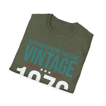 50 Year Old Gifts Vintage 1976 50 Years Awesome 50th Birthday T-Shirt