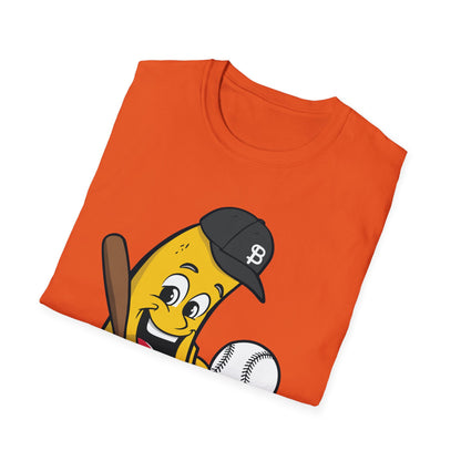 Funny Banana Playing Baseball Fruit Lover Baseball Player T-Shirt For Men Women T-Shirt