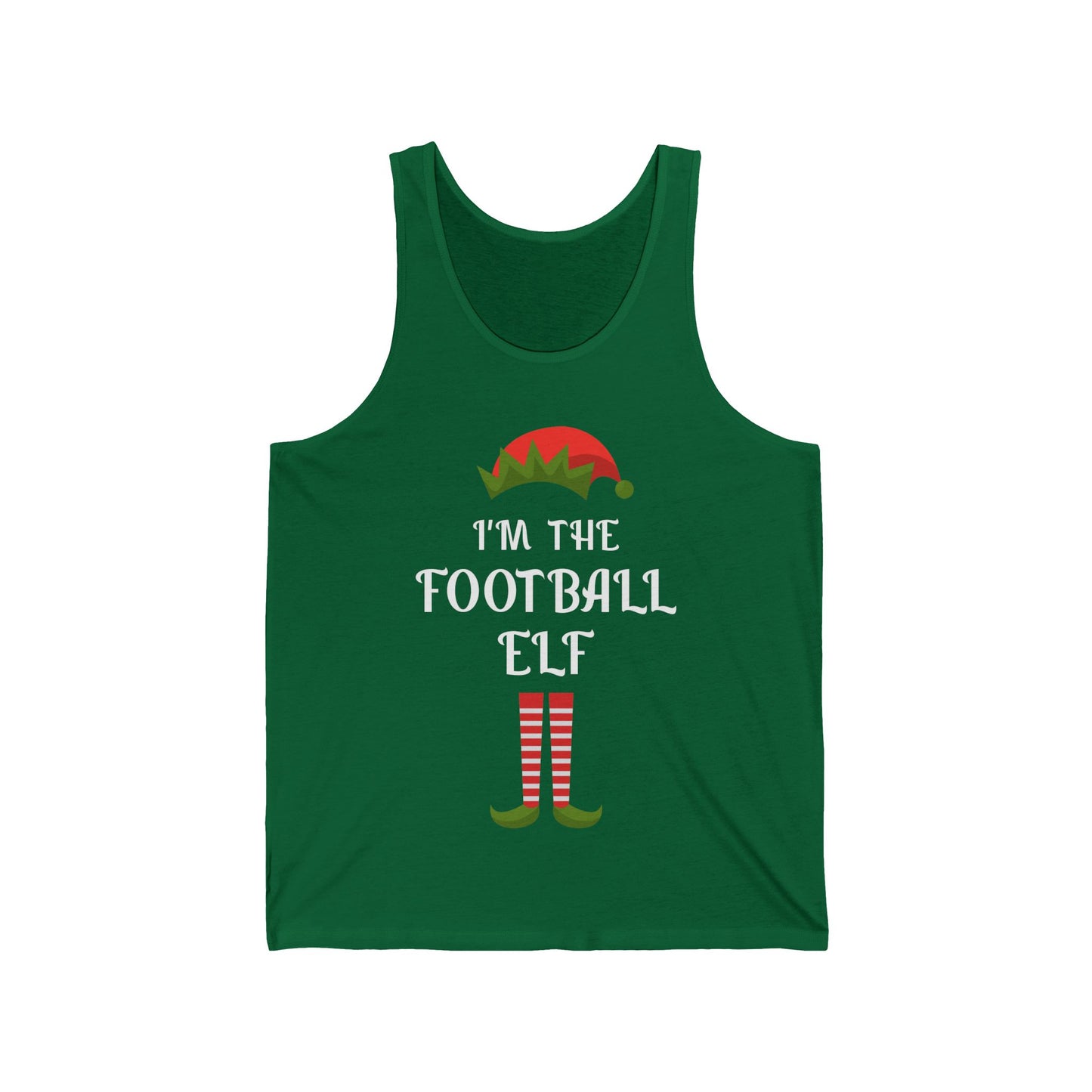 Funny I Am The Football Elf Matching Family Christmas Gift Sport Tank Top