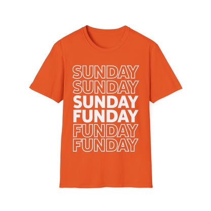 Sunday Funday Rainbow Fade Color Party T-Shirt