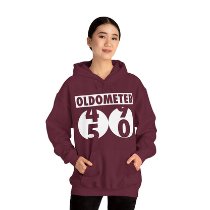 Funny Oldometer Odometer 50th Birthday Gift 50 yrs Old Joke Hoodie For Men Women Hoodie