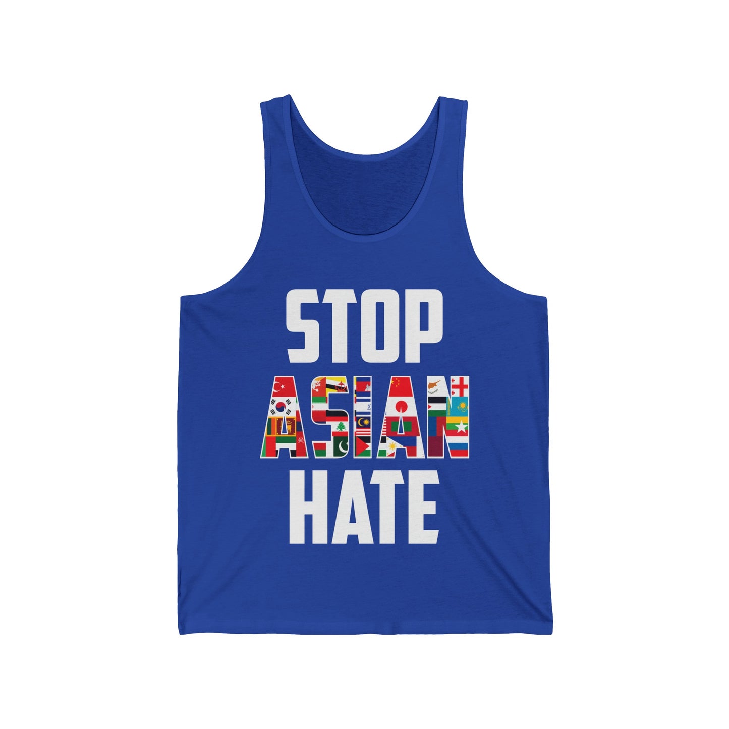 Stop Asian Hate Proud Asian American Justice Anti-Racism Equality Tank Tops