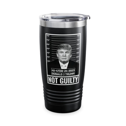 Donald Trump Police Mugshot Not Guilty President Legend 45 47 Tumbler For Men Women