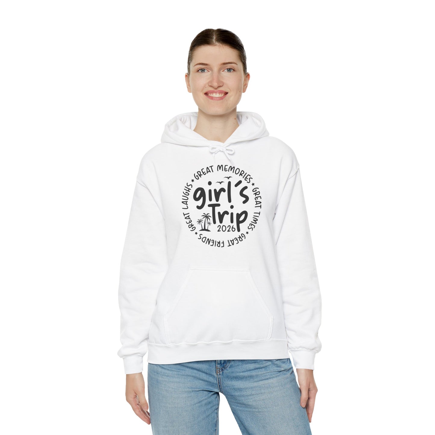 Girl's Trip 2026 Memories Friends Trip Matching Vacation Hoodie For Men Women Hoodie