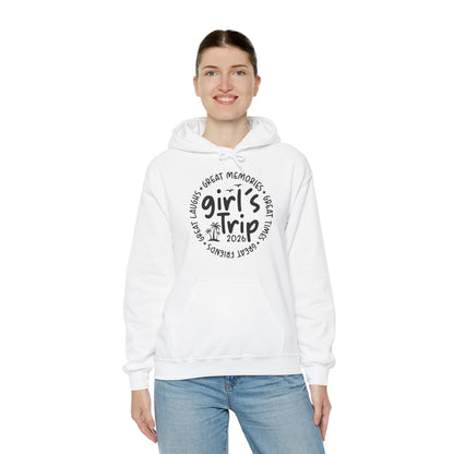 Girl's Trip 2026 Memories Friends Trip Matching Vacation Hoodie For Men Women Hoodie