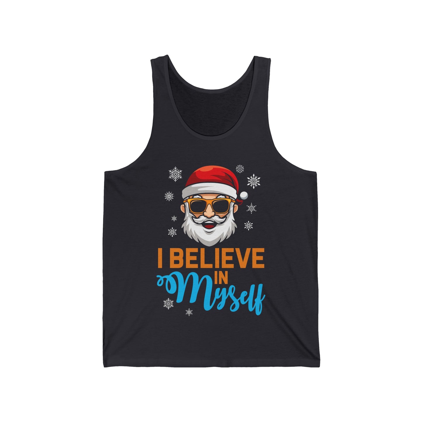 I Believe In Myself Santa Claus Funny Christmas Santa Xmas Tank Top