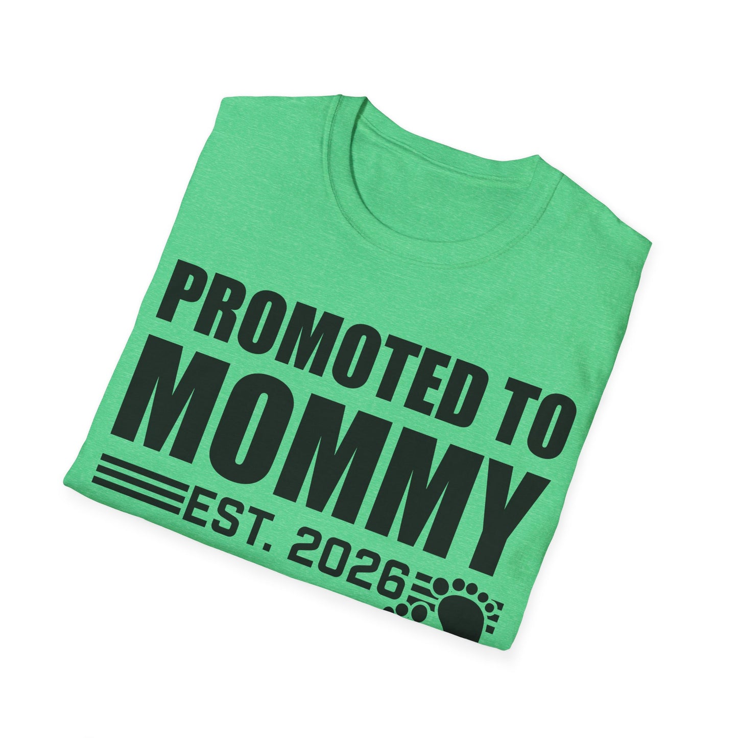 Promoted To Mommy 2026 Pregnancy Announcement Mothers Day Mom To Be T-shirt