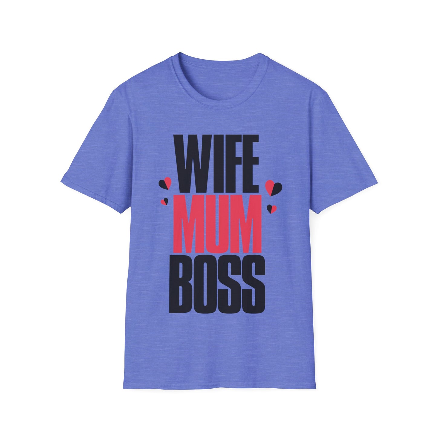 Womens Wife Mum Boss Mothers Day Mom Tshirt