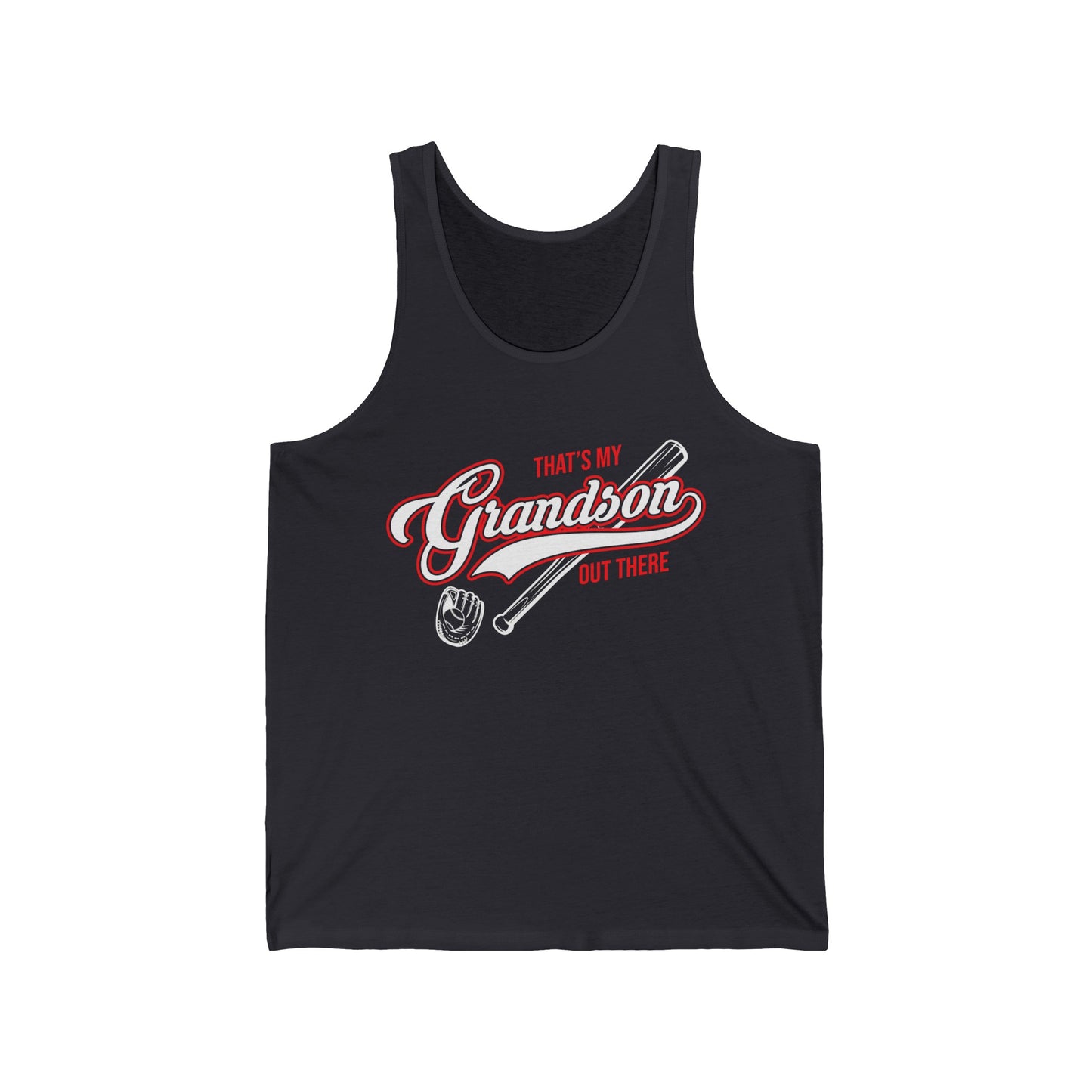 Thats My Grandson Out There Baseball Grandma Mothers Day Fathers Day Tank Tops