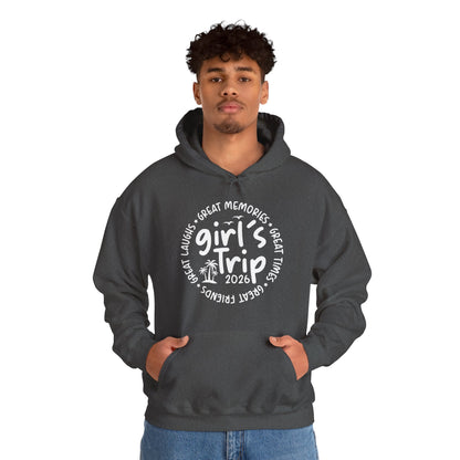 Girl's Trip 2026 Memories Friends Trip Matching Vacation Hoodie For Men Women Hoodie