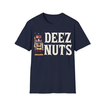 Funny Deez Nuts Nutcracker Ugly Christmas Meme Xmas Gift T-Shirt Men Women