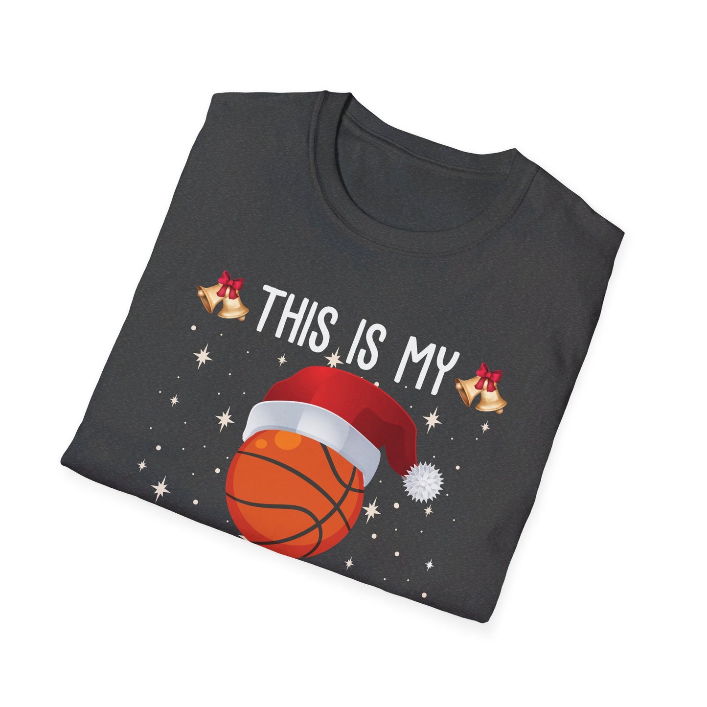 Funny This Is My Christmas Pajama Shirt Basketball Xmas Christmas T-Shirt Men Women