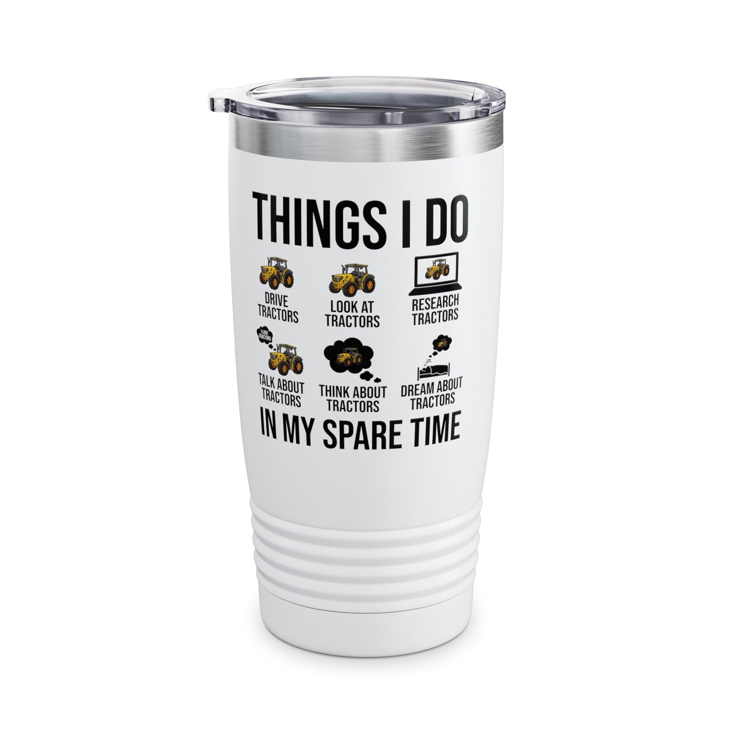 Things I Do In My Spare Time Funny Tractor Enthusiast Tractor Lover Tumbler Gift For Men Women Tumbler