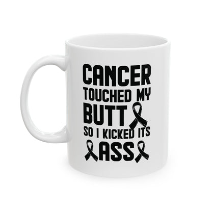 Funny Cancer Survivor Prize Funny Prostate Joke Coffee Mug