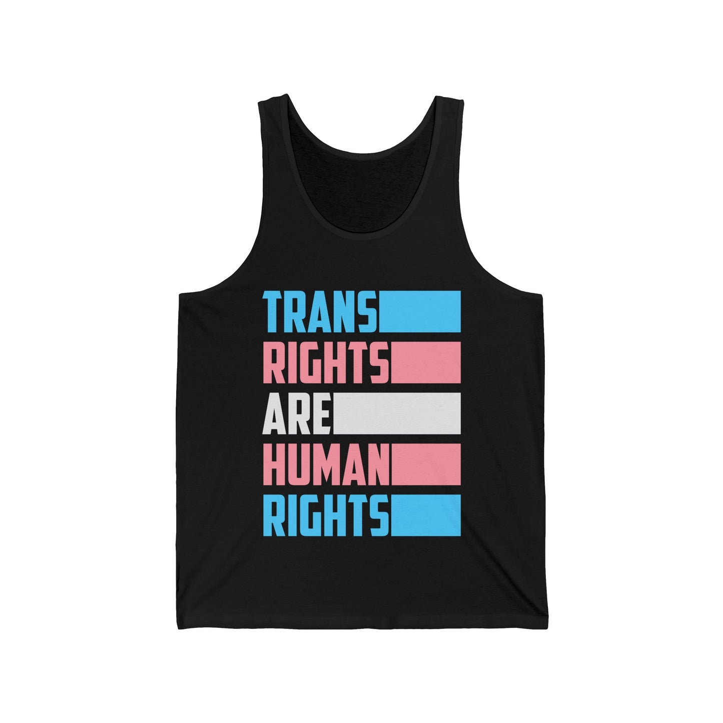 Trans Rights Are Human Rights Transgender Flag Tank Tops For Women Men