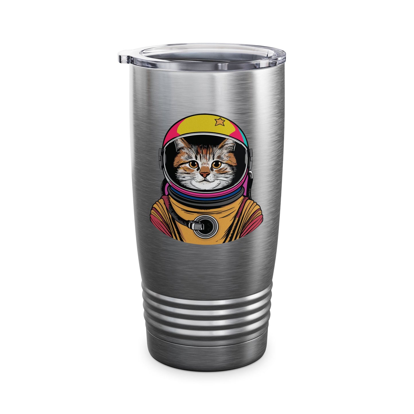 Funny Space Gifts Cat Mom Cat Dad Astronaut Space Tumbler For Men Women Kids Tumbler