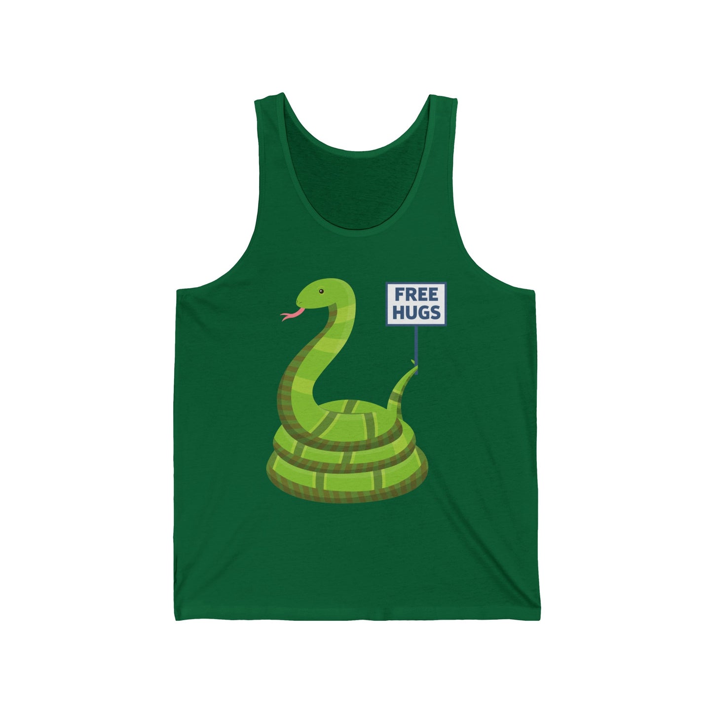 Funny Free Hugsss Cute Snake Hug Lovers Sarcastic Tank Top For Men Women Travelers