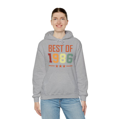 Funny Vintage Best of 1986 40 Year Old Gift 40th Birthday Hoodie For Men Women Hoodie