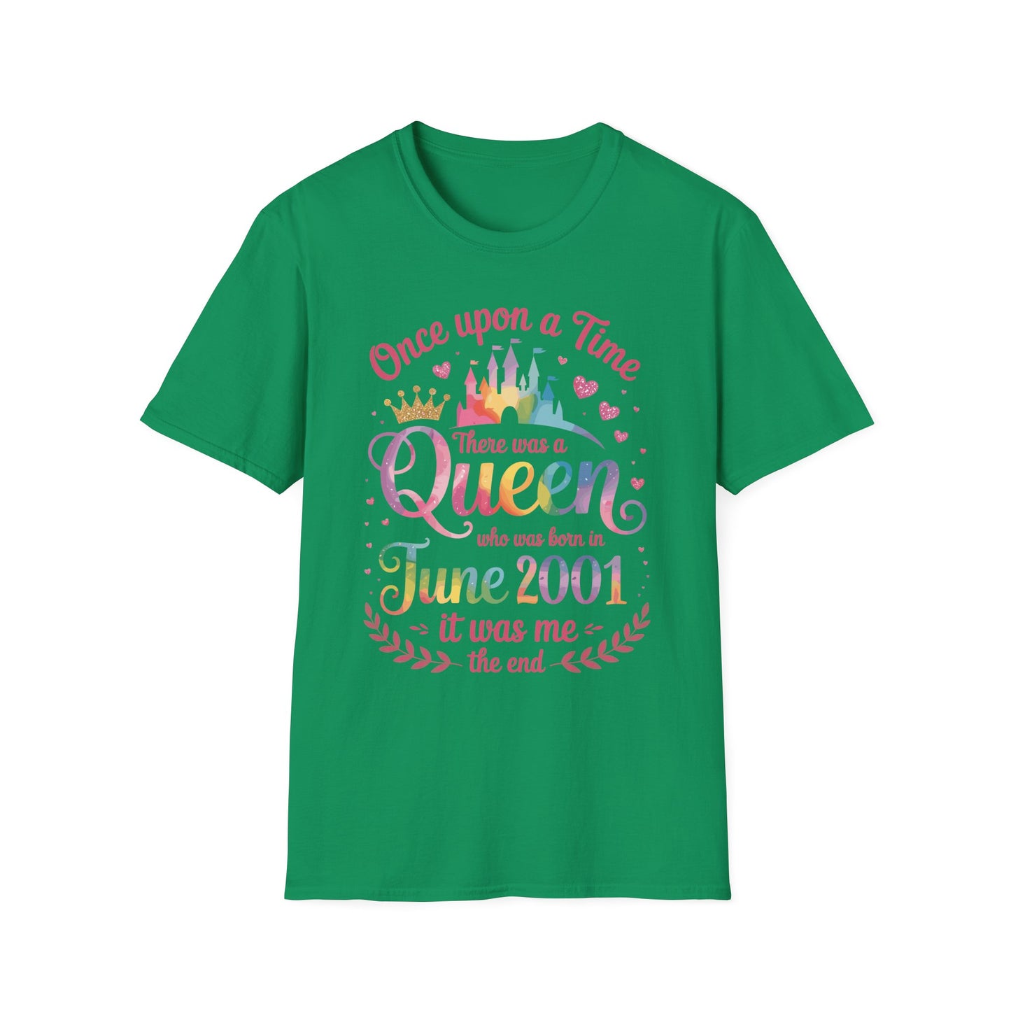 Funny 25 Years Old Birthday Girl 25 Birthday Queen June 2001 T-Shirt For Women
