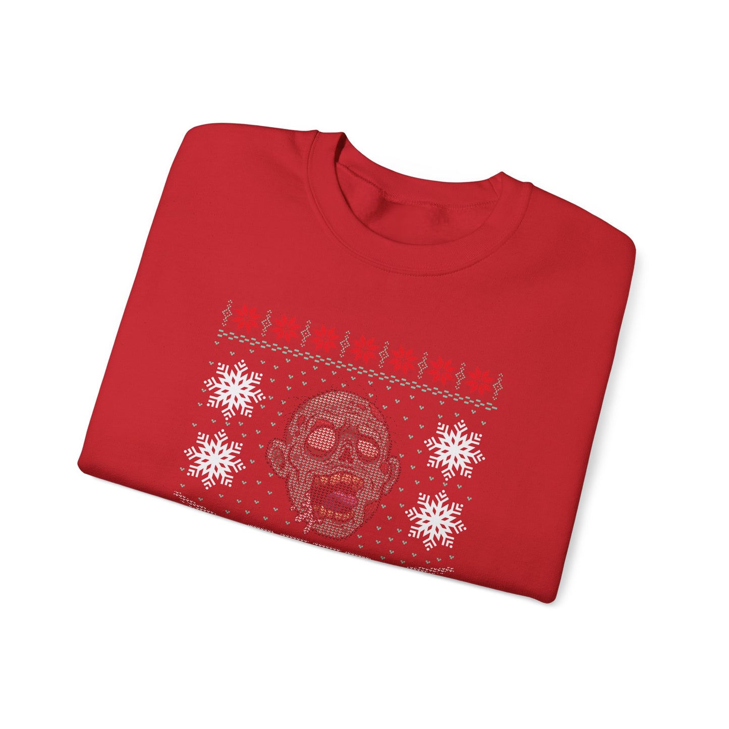 Inspired Merry Christmas The Walking Zombie Face Ugly Funny Dead Christmas Sweatshirt Jumper Xmas Sweater