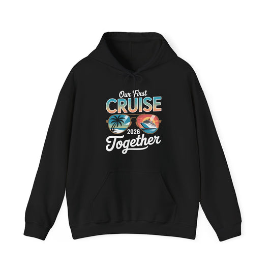 Our First Cruise 2026 Together Cute Matching Couples Cruise Hoodie For Men Women