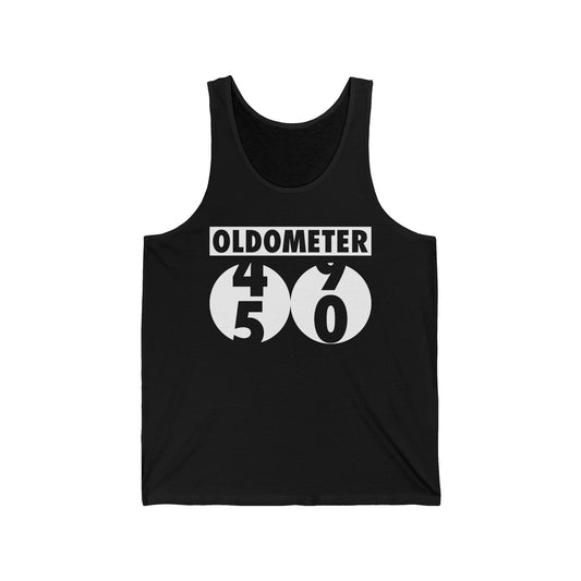 Funny Oldometer Odometer 50th Birthday Gift 50 yrs Old Joke Tank Top For Men Women Tank Top