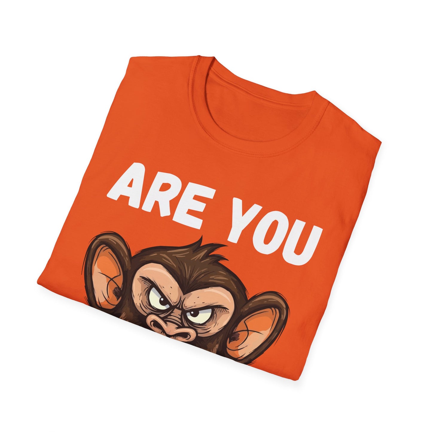 Humor are You Serious Grumpy Funny Monkey Meme T-Shirt