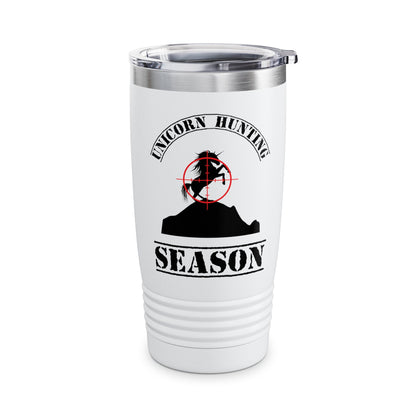 Funny Unicorn Hunting Season Inquire Within Hunting Tumbler Men Women