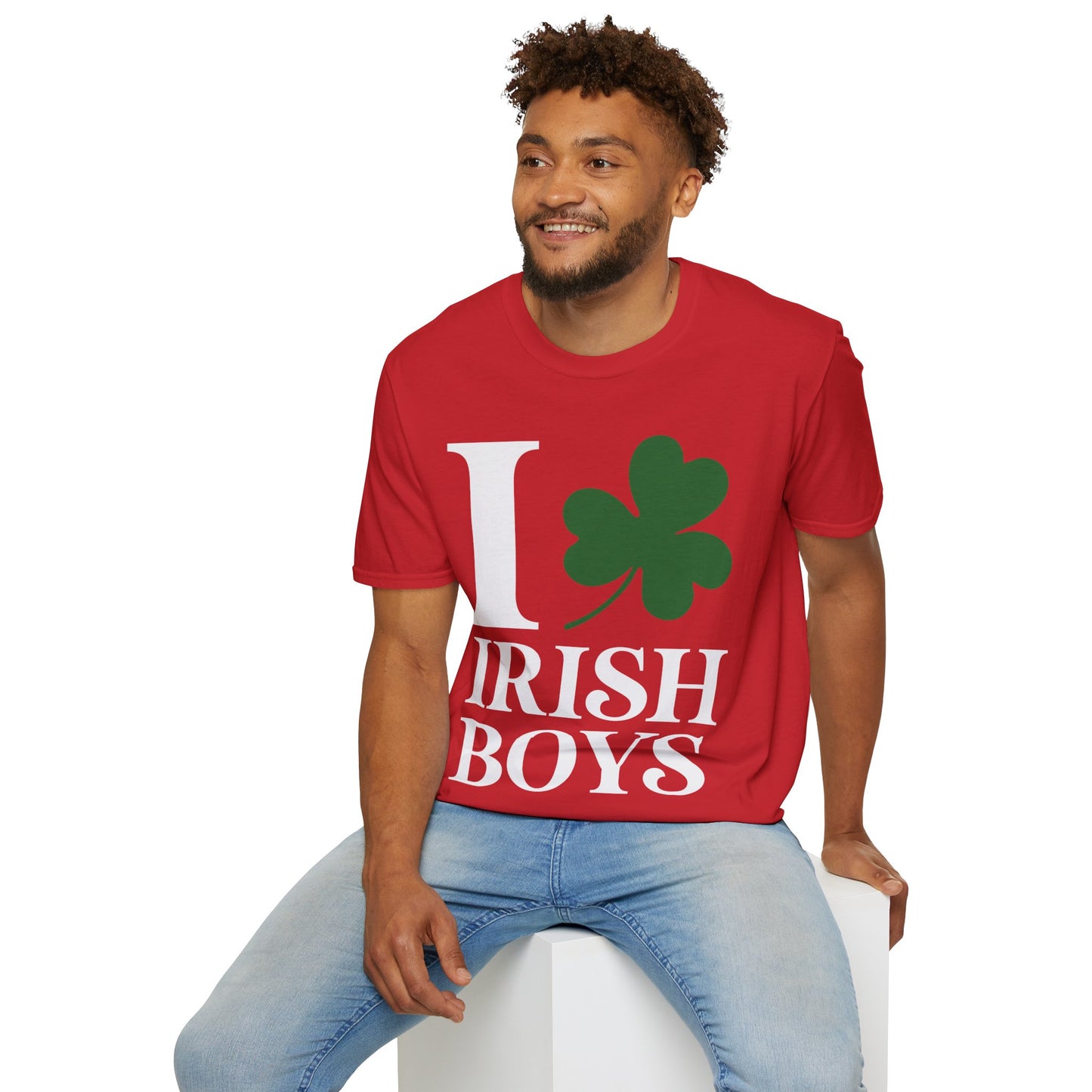 Funny I Love Irish Boys Shamrock St Patricks Day T-Shirt For Men Women T-Shirt