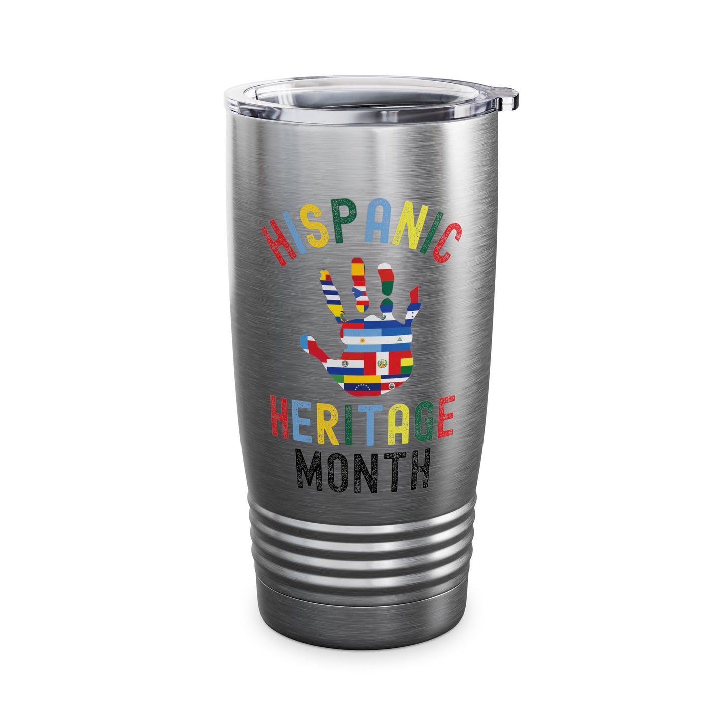 Hispanic Heritage Month Hand Flags Countries Tumbler Men Women Kids