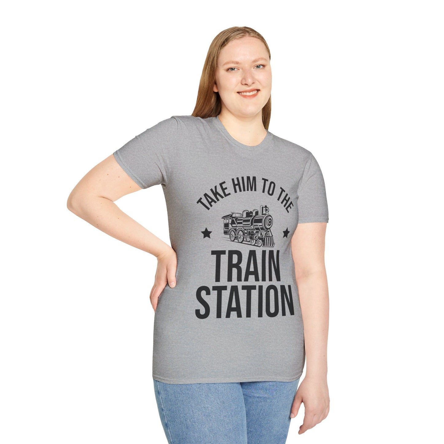 Take Him To The Train Station Platform T-Shirt Men Women