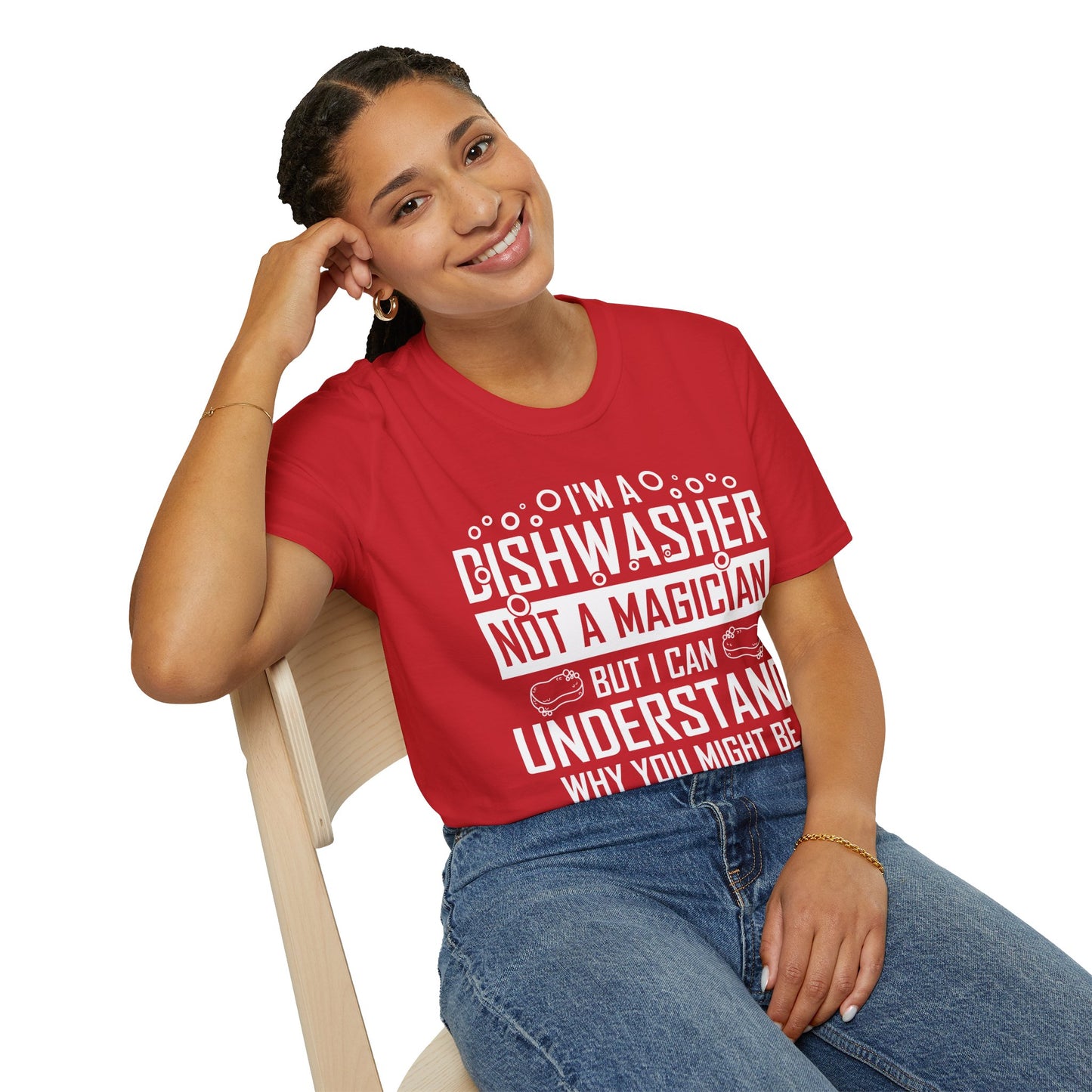 Funny Dishwashing Gift Dishwasher Magician T-Shirt Men Women