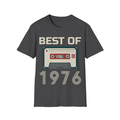 Best Of 1976 Cassette Tape 50th Birthday Gifts Vintage T-Shirt For Men Women