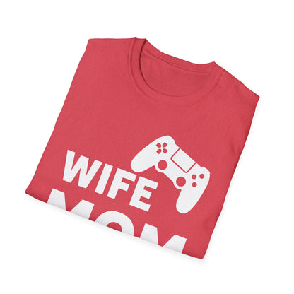 Wife Mom Gamer Gift for Gaming Women T-Shirt