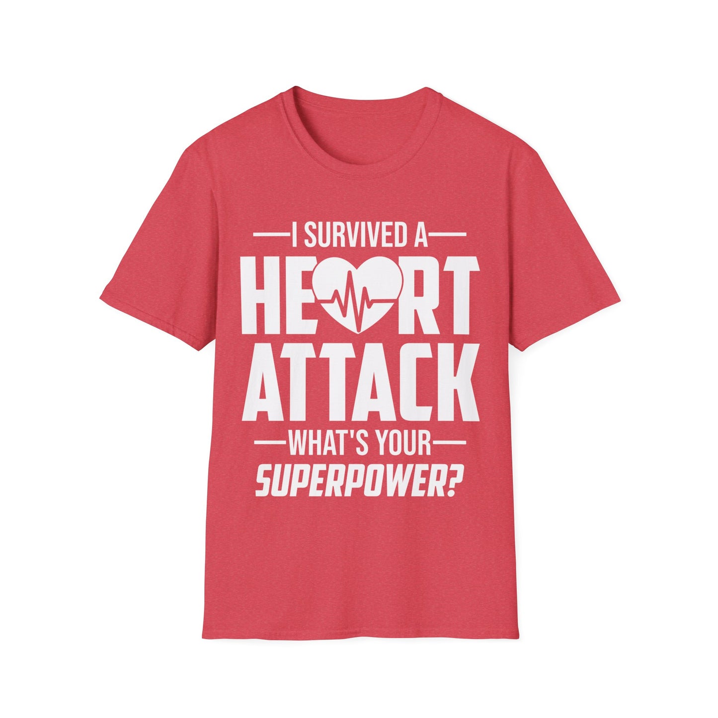 I Survived A Heart Attack Heart Attack Survivor Infarct Funny Superpower T-Shirt