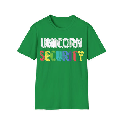 Funny Unicorn Security Costume Police T-Shirt Men Women Kids