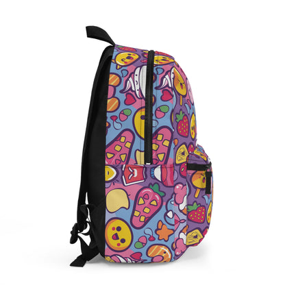 Kawaii Candyland Pattern Backpacks For Men Women Kids School Travel, Capacity School Backpacks