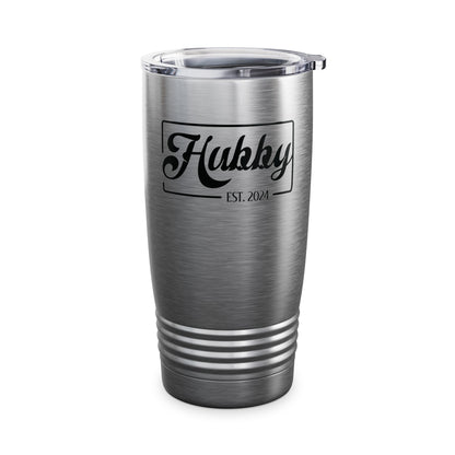 Hubby Est 2024 Just Married Honeymoon Wedding Couples Tumbler For Men Tumbler