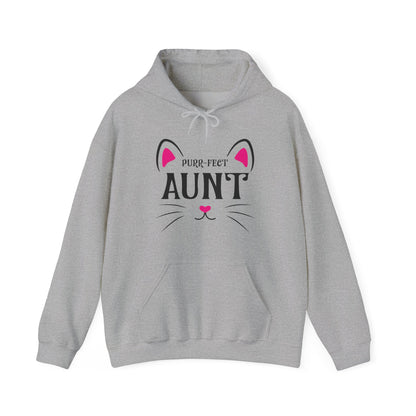 PURR-FECT Aunt Funny Cat Lover Cute Funny Kitten Hoodie Gift For Men Women Hoodie