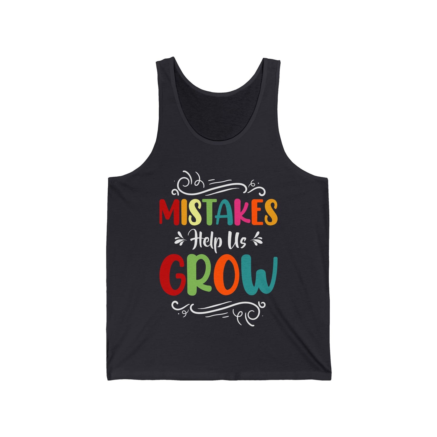 Mistakes Help Us Grow Teacher Student Funny Back To School Tank Top