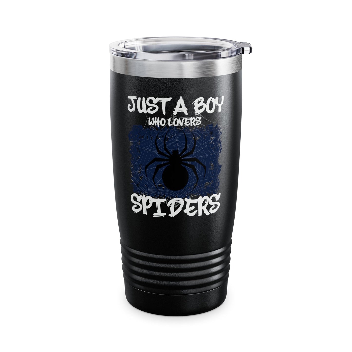 Just A Boy Who Loves Spiders Retro Spider Lover Tumbler For Men Kids Tumbler